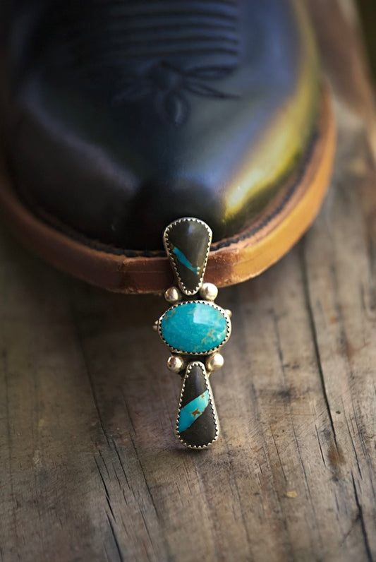 Blackjack and Kingman Adjustable Ring